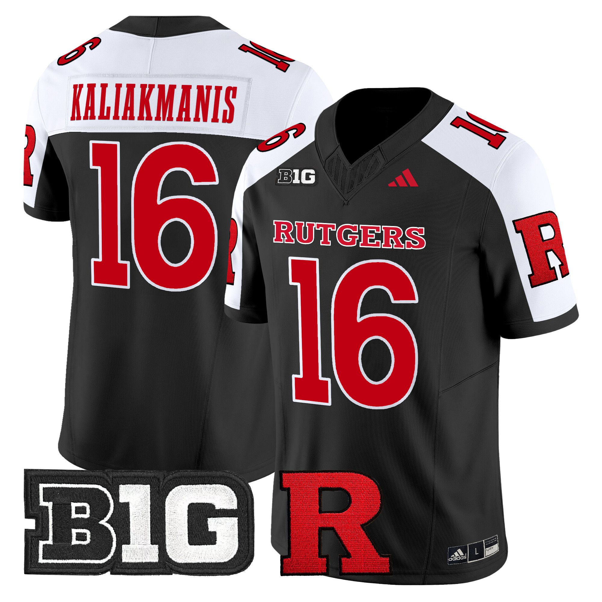 Men Rutgers Scarlet Knights #16 Kaliakmanis Black 2024 Vapor Limited NCAA Jersey->ncaa teams->NCAA Jersey